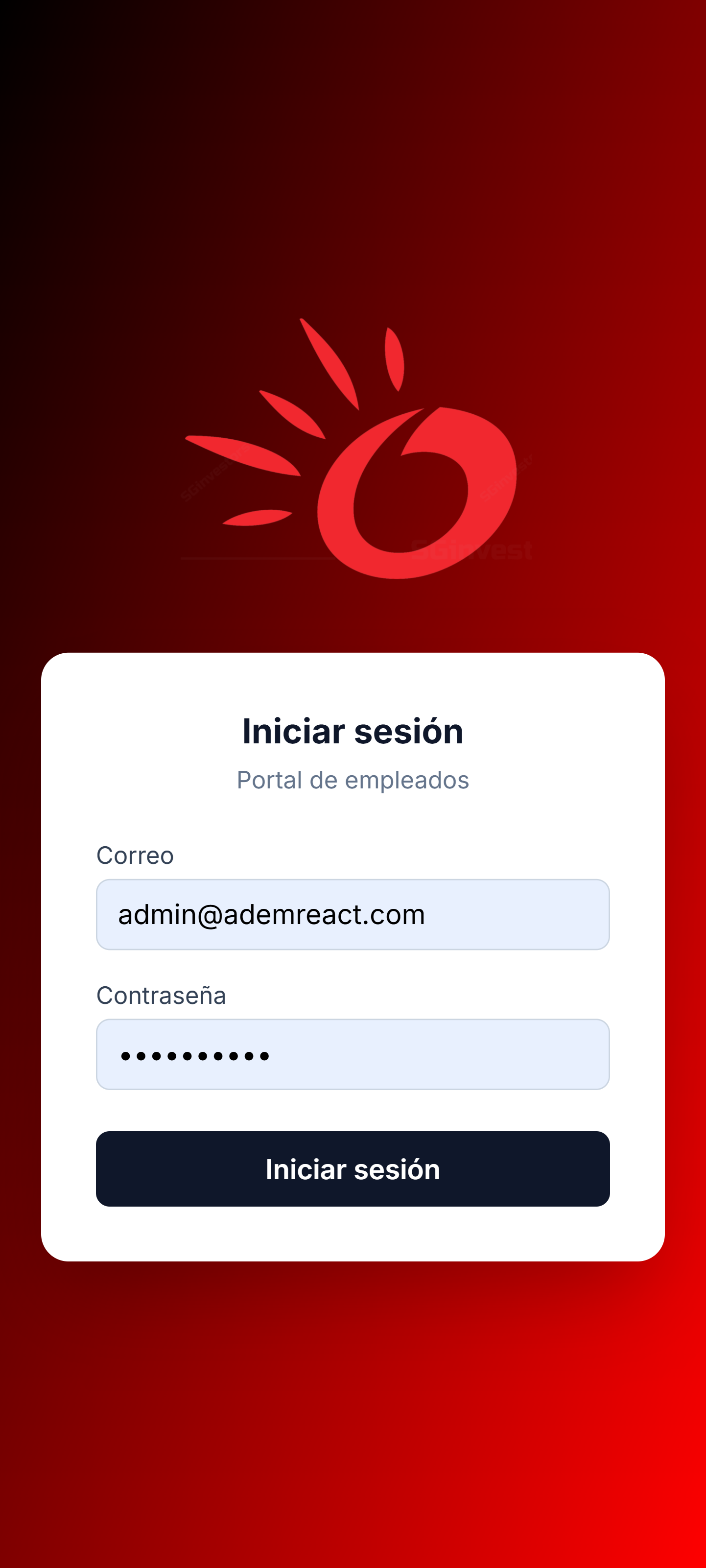 Inicio de sesión